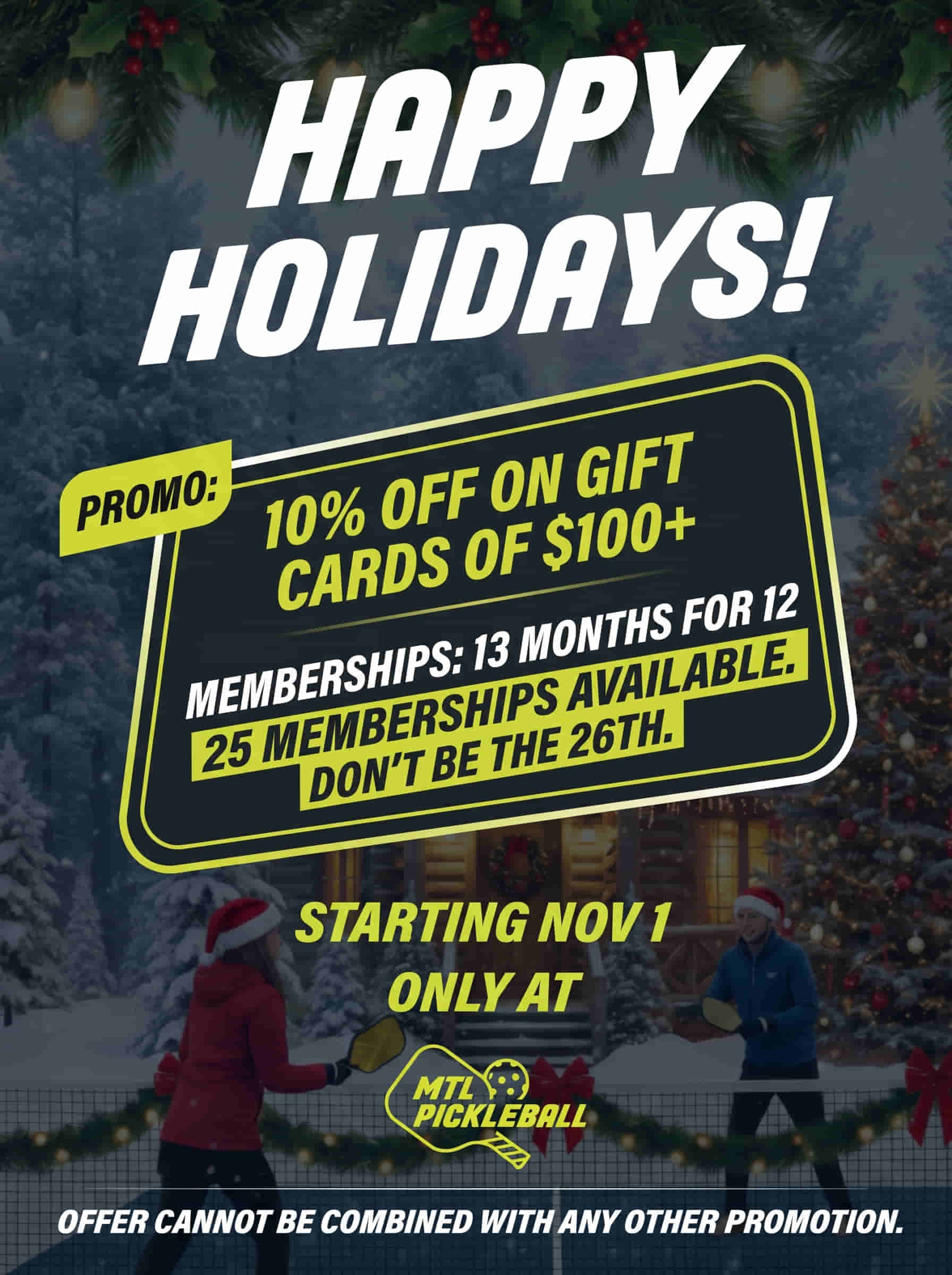 Holiday Promo FRE